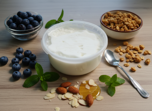 Naturbelassener Ziegenquark