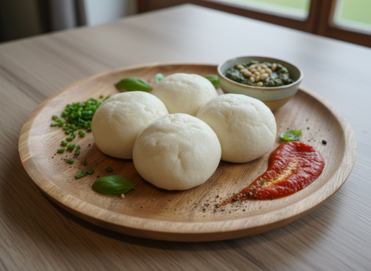 Frischkäsekugeln Natur