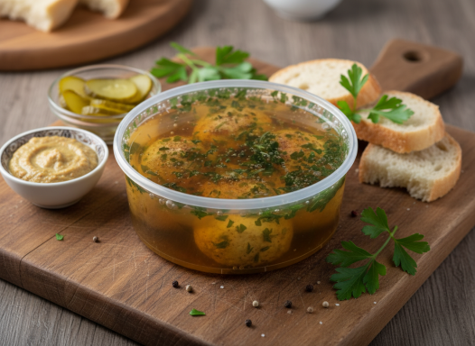 In Rapsöl & Kräutern eingelegte Frischkäsekugeln